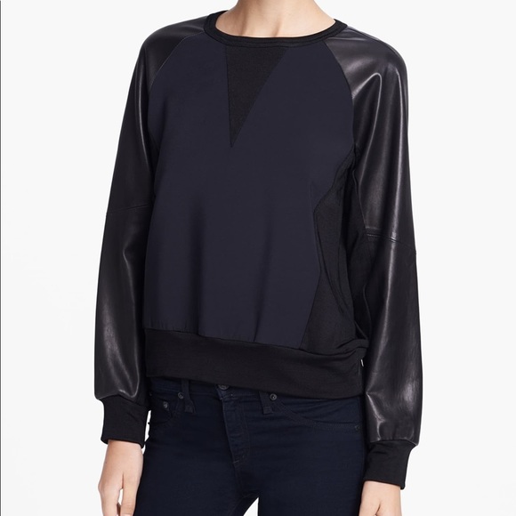 Rag and bone kent leather sweater - Picture 3 of 3